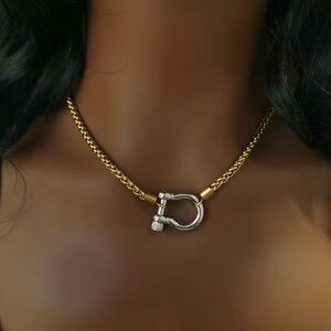 18k Gold Plated  Stainless Steel choker Necklace